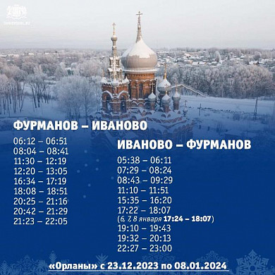 На фестиваль «Русское Рождество» запустят дополнительные «Ласточки» из Москвы